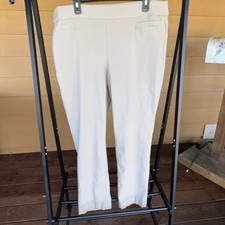 Briggs NY Women  s Dress/Work Pants Size 18 Khaki Polyester EXcellent
