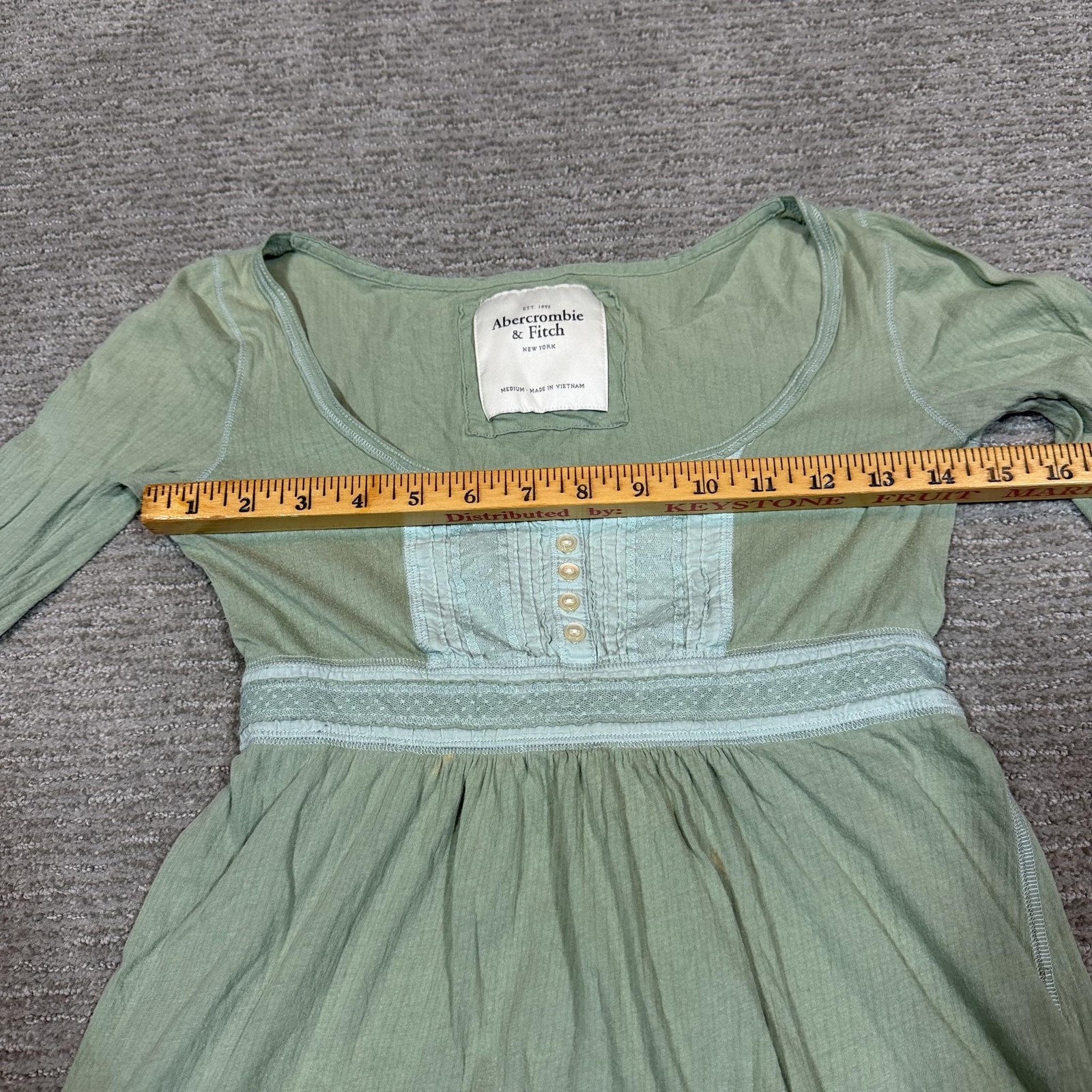 Vintage Abercrombie & Fitch Babydoll Top Womens Mediu… - Gem
