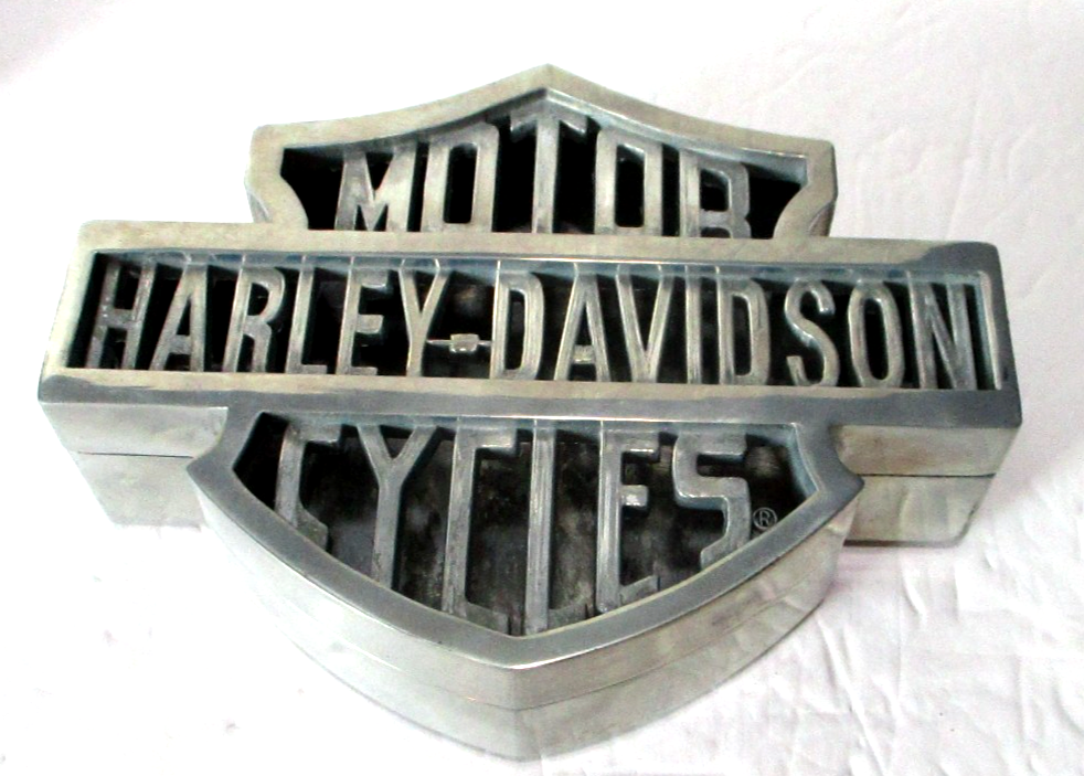 Xonex die cast ashtray container, Harley Davidson (trinket box