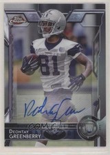 2015 Topps Chrome Rookies Auto Deontay Greenberry #187 Auto 0h6d