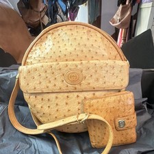 Vintage Gucci Ostrich leather crossbody with ...