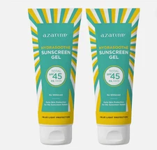 2 X 50g AZARINE  Hydrasoothe Sunscreen Gel Sensitive Skin Moist SPF45  - DHL EXP