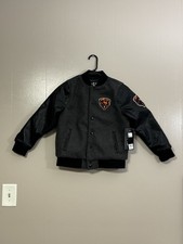 Chicago Bears NFL Team Apparel Jacket Size 10/12 Youth NWT Button Up C120