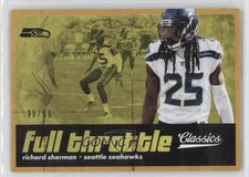2018 Panini Classics Full Throttle Gold 95/99 Richard Sherman #10 0c3