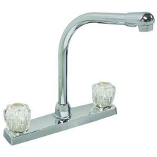 Dominion Faucets 77-4891 Straight Kitchen Faucet, Manual, 8" Mount, 2