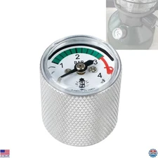 Premium Pressure Gauge Fuel Filler Cap for Coleman Lanterns & Stoves - Silver