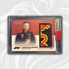 5/5 Red - Christian Horner #DAP-CHI - Dynasty Auto Patch - 2022 Topps Dynasty F1