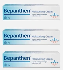 3X Bepanthen Moisturizing Cream For Healing Of Damaged And Irritated Skin 30g