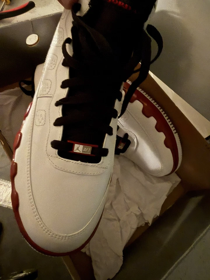 Talla 11 - Air Jordan Fusion 9 Blanco 352753-102 Auténtico OG BOX DS Foto 3 de 4