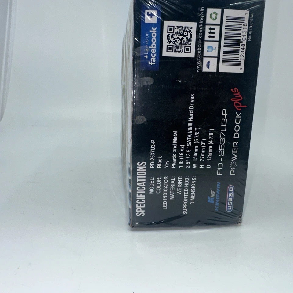  Kingwin SuperSpeed USB3.0 Dual Bay SATA HDD Docking Station (PD-2537U3) - Image 2 of 4