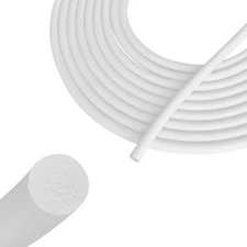 Backer Rod 1/4 Inch, EPDM Rubber Foam Caulk Saver 16.4 White Weather Strip Se...