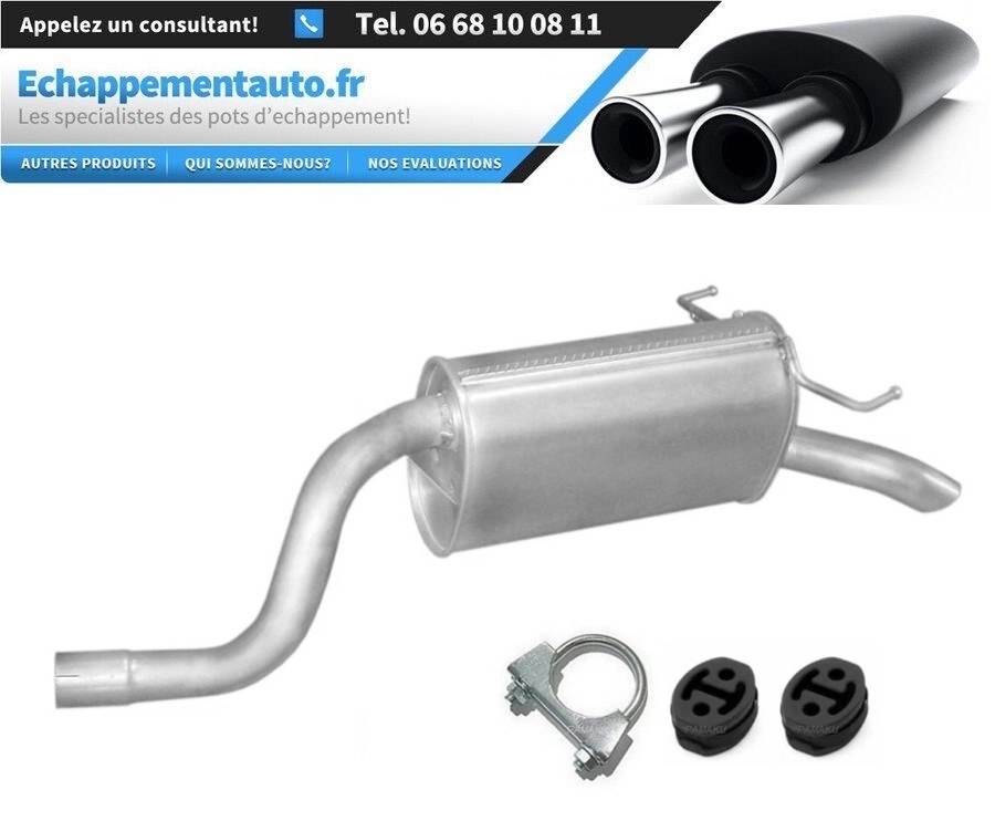 Échappement Fiat Idea 1.4 kit arrière complet avec silencieux de rechange pour modèle 2005 2008