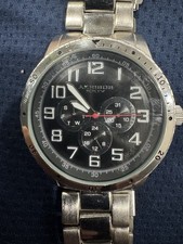 Akribos Xxiv Ak748ssb Day Date 24hr Watch
