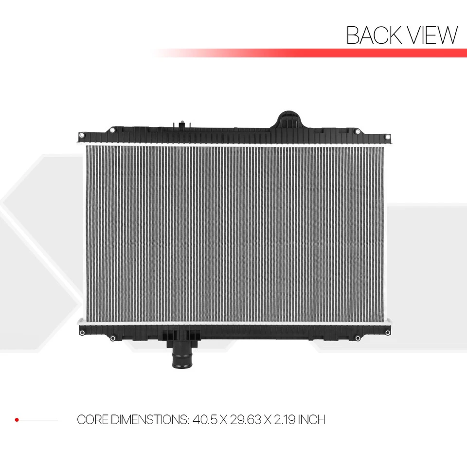 [2 filas] Radiador de núcleo de aluminio estilo OE para 08-10 Peterbilt 330/335/Kenworth T370 Foto 3 de 4