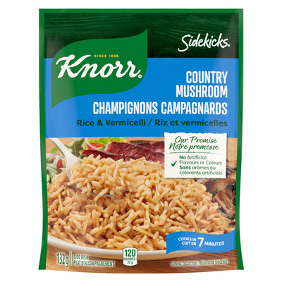 Knorr Sidekicks Country Mushroom Rice Side Dish 4.66 oz / 132 g