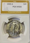1945-S MS66 Walking Liberty Half Dollar