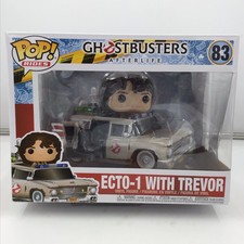 Ghostbusters Afterlife Ecto-1 con figura de Trevor Inyo Funko Pop Rides: #83, nuevo
