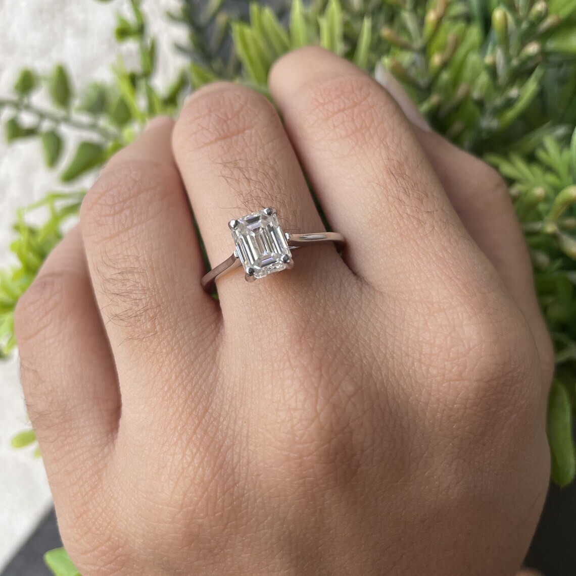 Emerald Cut Engagement Rings Carat Carat Emerald Cut Diamond Ring