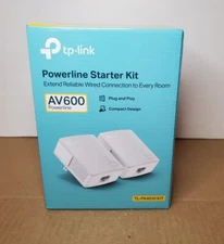 TP-Link Powerline AV600 Powerline Starter Kit White Model TL-PA4010