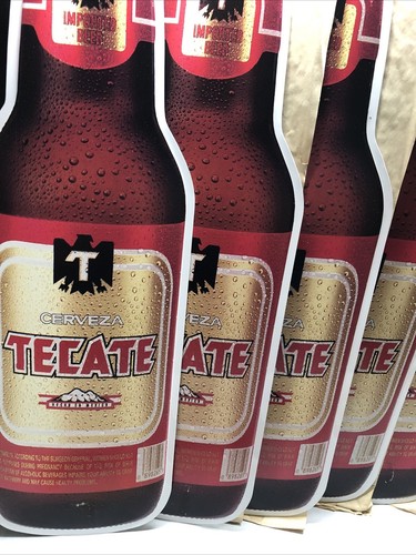 Tecate Cerveza Beer Bottle Classic Tin Metal Tacker Bar Sign 22x6 | Garage Cave - Picture 16 of 17