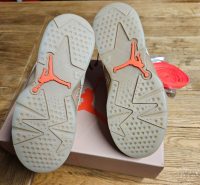 Travis Scott Air Jordan 6 , Kids , Size UK 12.5 , 'British Khaki