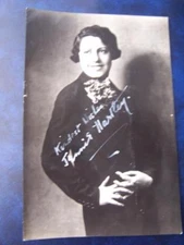 Jennis Hartley (surface cr (surface creasing)  - Autograph (GC4)  8  x 5.5  inch