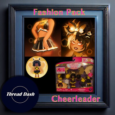 Royale High School Spirit Fashion Cheerleader Action Figure – Exclusive Roblox Code In EBay Message