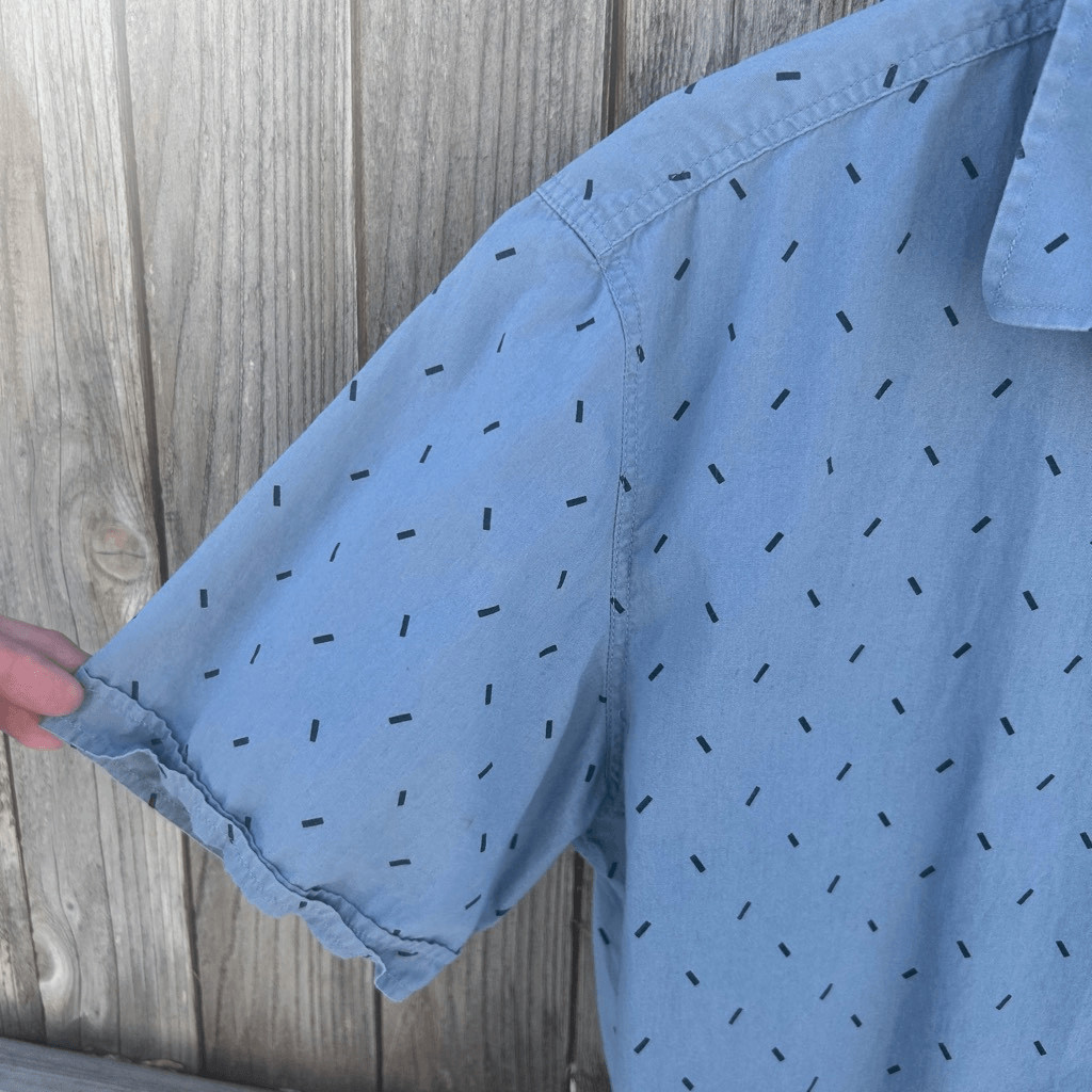 Vintage Level Ten collared button down short slee… - image 2