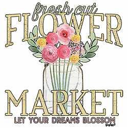 ALTRA T Shirt dalla S alla 2XL 3XL MERCATO DEI FIORI vaso fiori primavera divertimento adulto