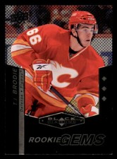 2010-11 Upper Deck Black Diamond #166 T.J. Brodie Calgary Flames RC