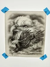 Authentic Vintage 90's American Eagle Bald Eagle Heat Transfer Iron On NOS