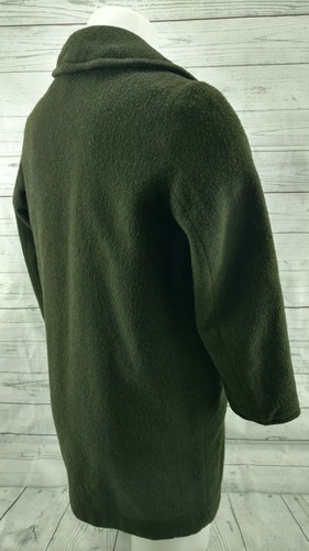 Green LODEN WOOL JACKET Women Western Germany Size 8 - Picture 7 of 11