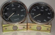 Smiths 100 mm speedometer + Tahcometer Black Chrome