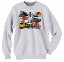 Santa Fe All The Way train Authentic Railroad Sweatshirt [56]