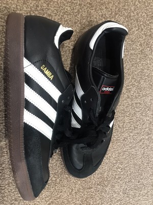 Adidas samba black leather casual trainers size 7 | eBay