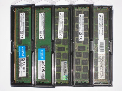 Micron Server Ram, RDIMM, ECC, DDR3(L), DDR4, 8-32 GB, 1333-2666 MHz