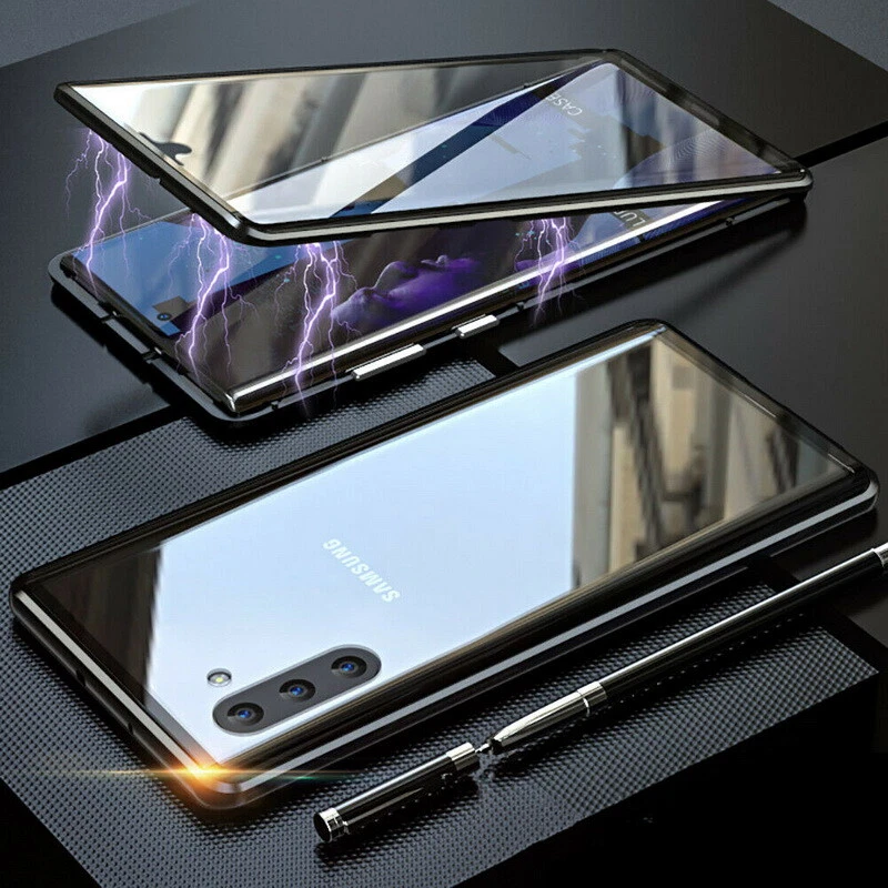 360° Magnetic Metal Tempered Glass Full Cover For Samsung S25 S24 S23 Ultra S22 - Image 3 of 4