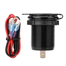 3 Ports QC 3.0 PD USB Car Fast Charger Adapter LED Socket Power Outlet Accessory