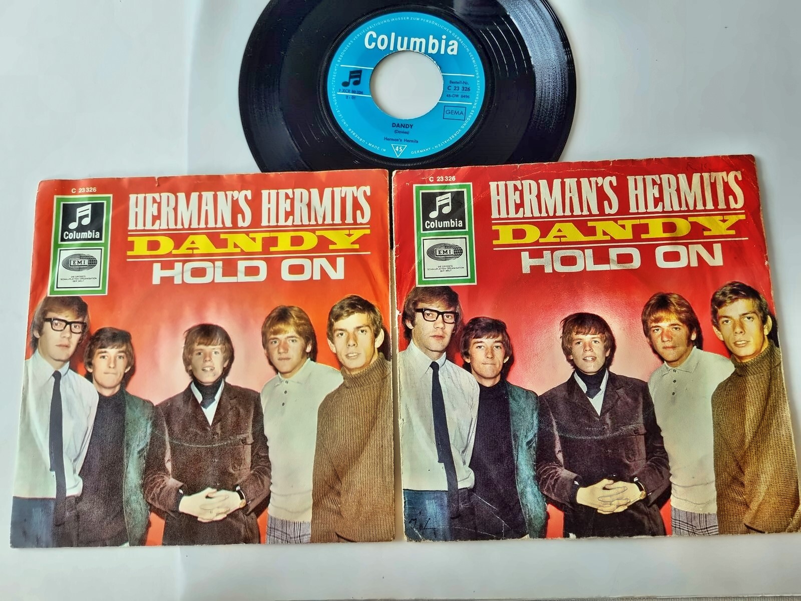 Herman's Hermits - Dandy 7'' Vinyl Germany/ 2 DIFFERENT COVERS/ CV The Kinks