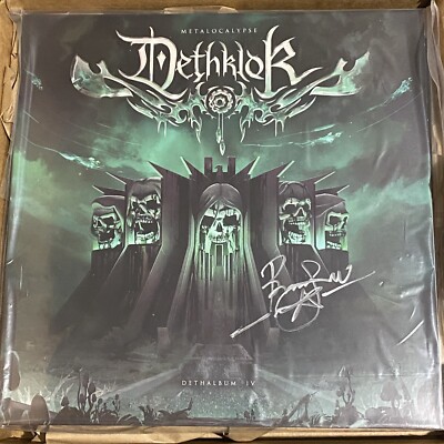 DETHKLOK DETHALBUM IV LP Signed/ Autographed By Brendon Small | TOUR EXCLUSIVE