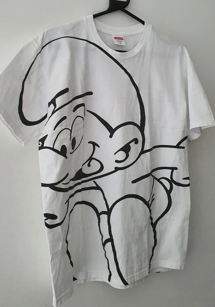 T Shirt FW20 Supreme Smurfs Taille M Jaune