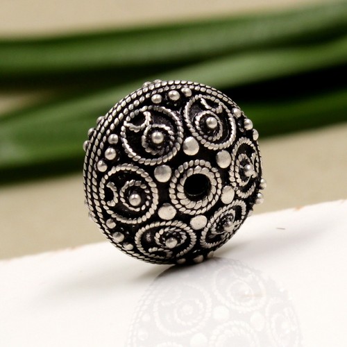 925 Sterling Silver Connector Accessories Orange Beads Making Jewelry AC1002 - Picture 5 of 6