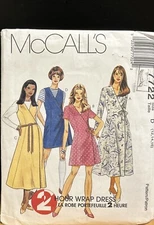 McCall’s 7722 Size 12-16 Sewing Pattern