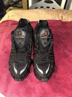 靴 Nike Shox TL \"Black/llic Hematite Nike Shox TL Metallic Hematite Triple Black Shoes Men's Size