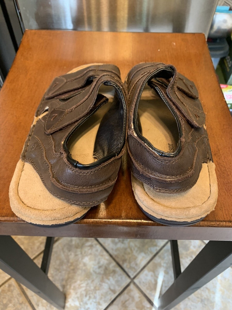 Samuel Windsor Mens Sandals Chocolate Brown Size 8 Leather  display picture 3