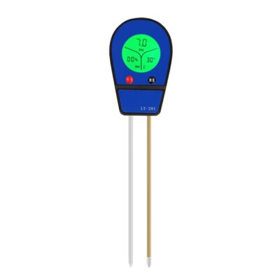 Digital Soil PH Acidity Alkalinity Moisture and Temperature Tester Plants Soil