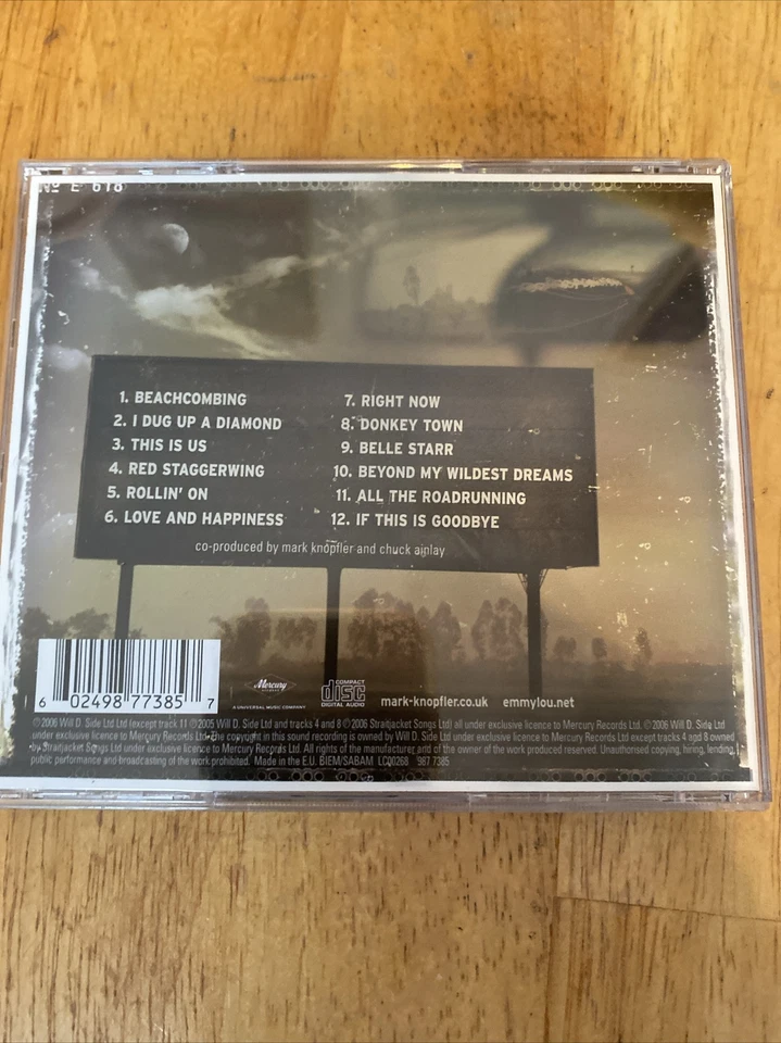 Mark Knopfler & Emmylou Harris All The Roadrunning EU Import CD 2005 Mercury  - Imagem 2 de 4