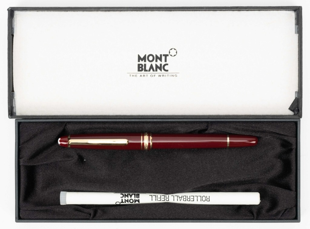 Montblanc Meisterstuck 163R Maroon Rollerball Pen & Box eBay