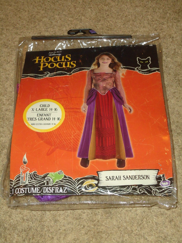 Costume, donna, Disney, Hocus Pocus, Sarah Sanderson, bambino XL 14-16, nuovo con scatola