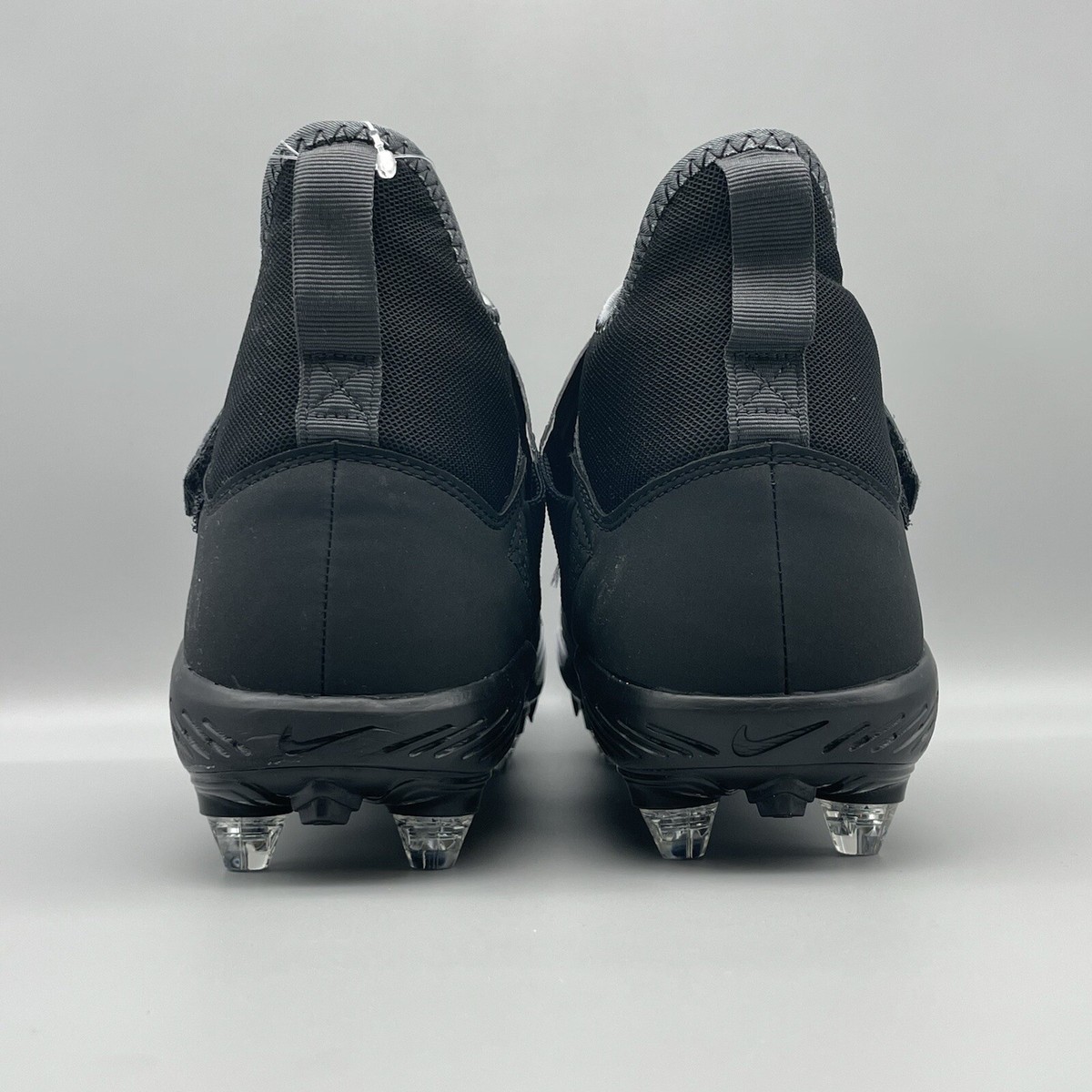 Nike Alpha Menace Pro 2 Football Cleats Black White Men display picture 2